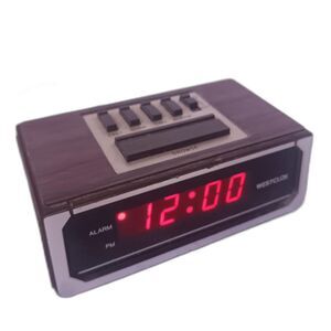 Westclox Electric Digital Alarm Clock From 1983 12 Hour AM-PM Display Working